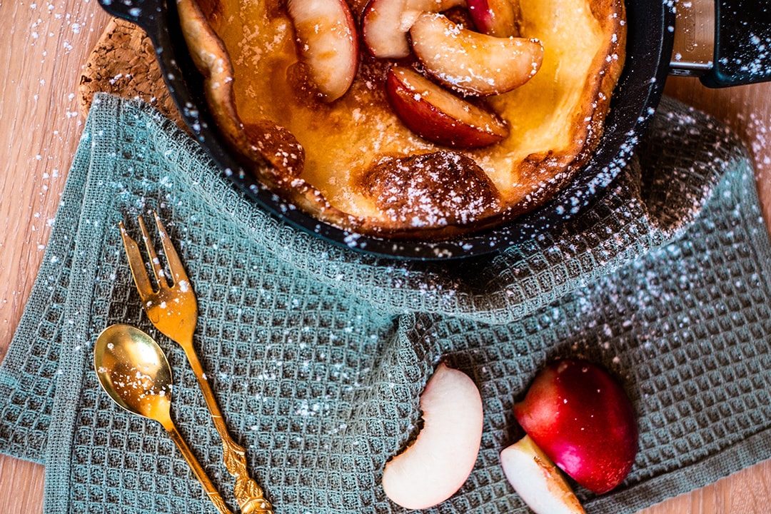 Dutch Babys Oder Puffed Pancakes Pfannkuchen Aus Dem Backofen